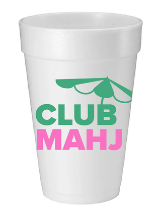 Mahjong Foam Cups