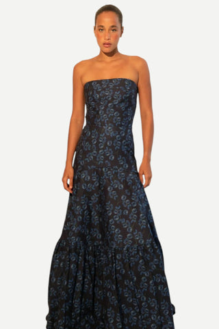 Iris Maxi Dress - Poppy Dark Blue