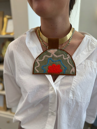 Kilim Pendant Necklace