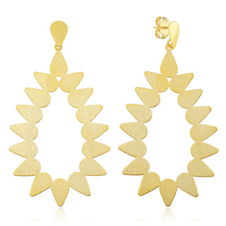 Livia Earrings - Brushed Gold