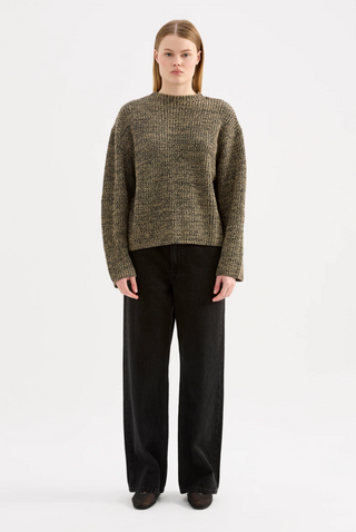 Hana Knit Top - Khaki