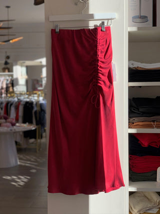 Fiona Shirred Midi Skirt