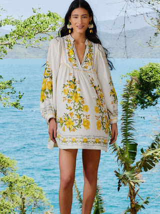 Sicily Off-White Mini Dress