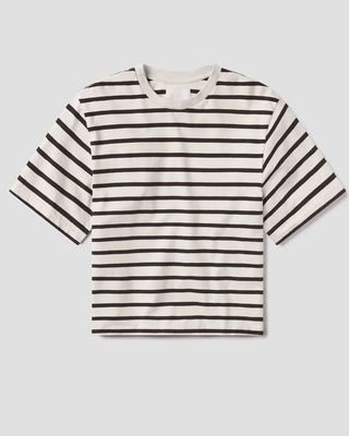 Goldie Tee - Chocolate Stripe