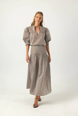 Stripe Celeste Skirt