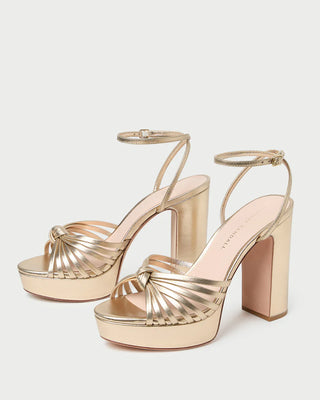 Rivka Knot Platform Sandal - Champagne