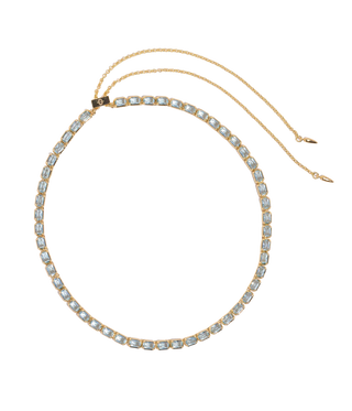 Liza Slider Necklace - Aqua