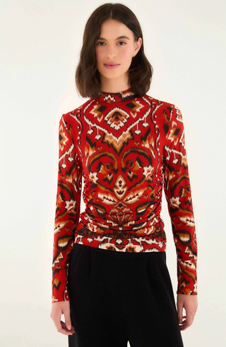 Ainika Pineapple Ikat Blouse