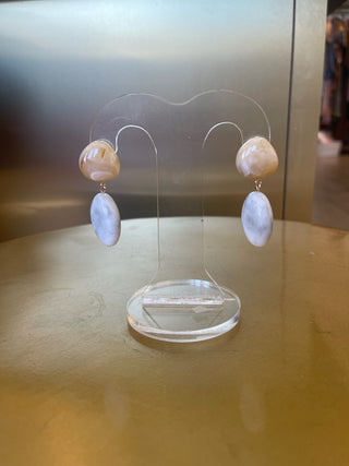 The Bruno Drop Earring - Grey