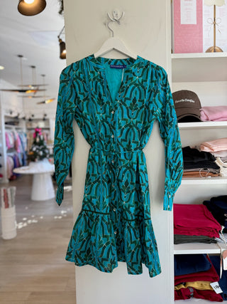 Ines Short Dress - Green Soraya