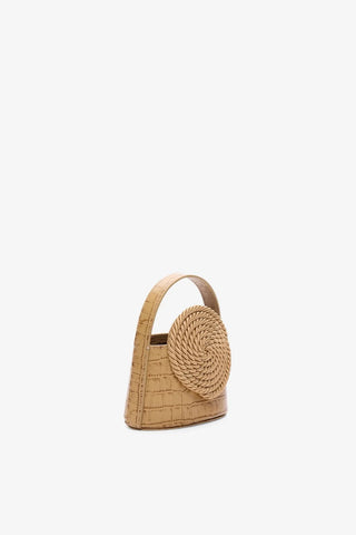 Mini Gunther Croco-Embossed Leather Bag - Warm Sand
