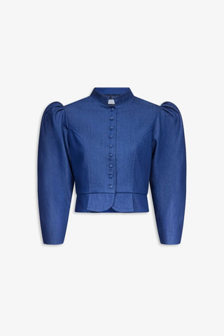 Amoako Puff Sleeves Denim Jacket
