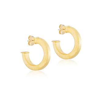 Bianca Hoops - Brushed Gold