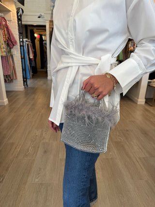 The Gatsby Handbag - Silver