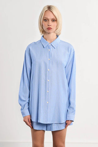 Cameron Button Down Top - Blue
