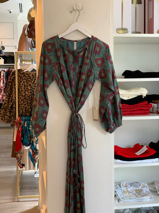 Somerset Dress in Mallard Coeur