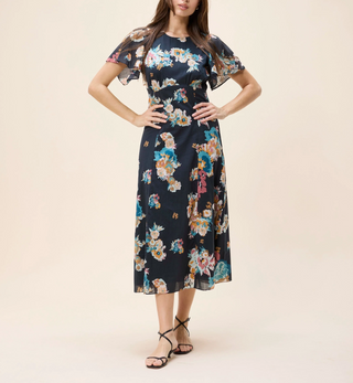Elan Midi Dress | Vitet Floral XS Elan Midi Dress | Vitet Floral XS