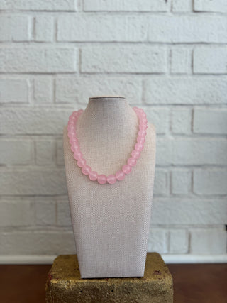 The Hadley Beaded Necklace - Pink