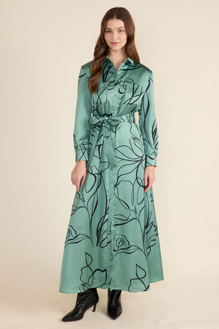Vesper Dress - Jardin Sketch