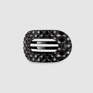 Quilted Small Flat Round Hair Clip