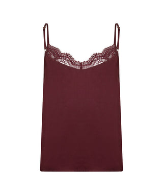 The Lilly Lace Tank - Merlot