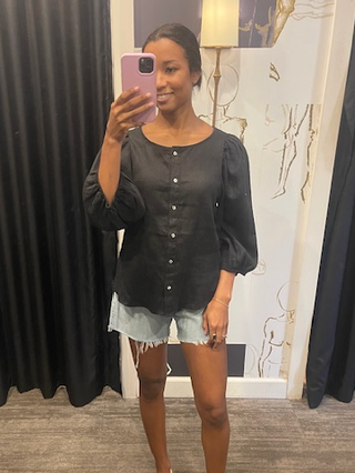 Julie Linen Blouse