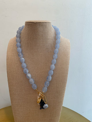 The Lucky Fish Necklace - Blue
