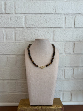 The Nell Beaded Charm Necklace - Tortoise