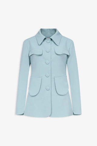 Tamara Suit Jacket - Celadon Blue
