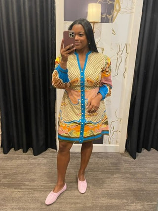 Skylar Dress - Tropical Wave