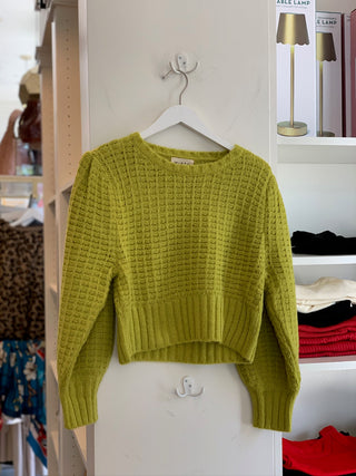 Valmorel Puff Sleeve Pullover in Citronelle