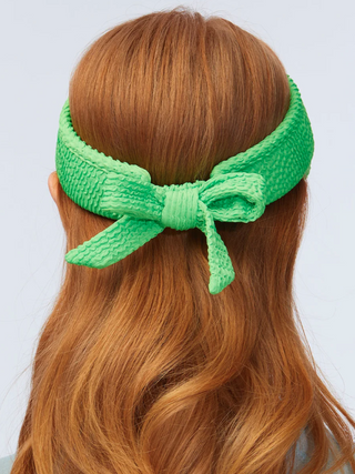 Shimmer Bow Tie Visor - Parakeet