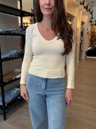 Eileen V Neck Top - One Size