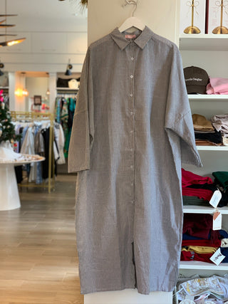 The Anna Button Down Maxi Dress