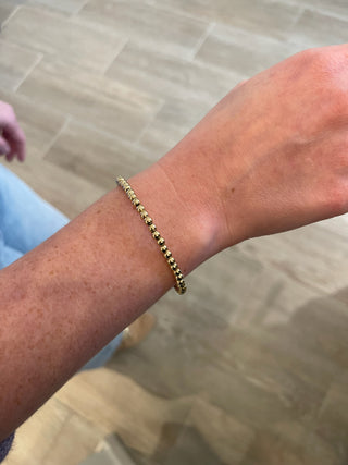 Mini Beaded Bracelet - Gold