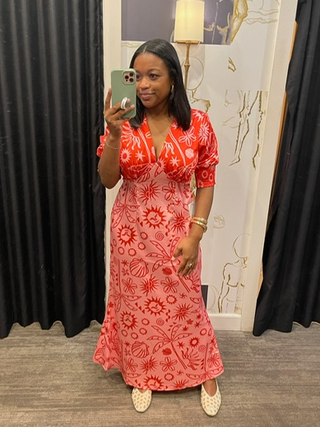 Pink and Red May Dress