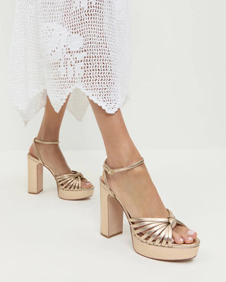 Rivka Knot Platform Sandal - Champagne