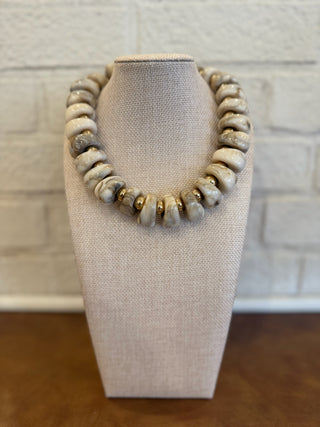 Palma Necklace - Taupe