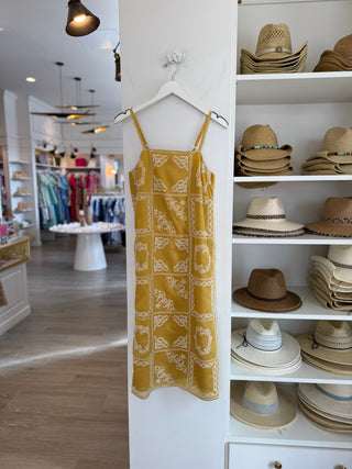 Cali Embroidered Slip Dress