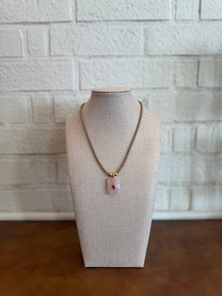 The Exuma Necklace - Pink Pendant