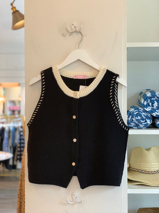 The Luciana Button Down Knit Tank