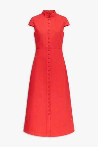 Amoako Dress Summer Linear - Red