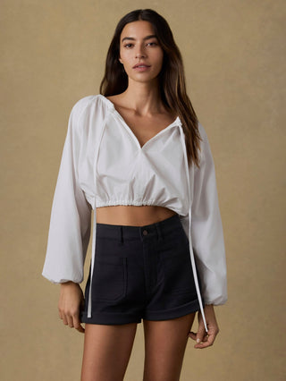Coastal Poplin Nera Top
