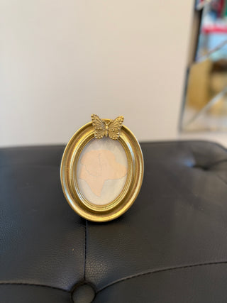 Golden Butterfly Frame - Oval
