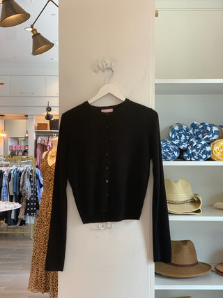 The Laurent Black Cardigan