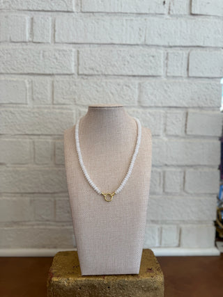 The Vanessa Charm Necklace - Ivory