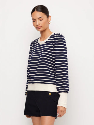 Contrast Bishop Sleeve Top