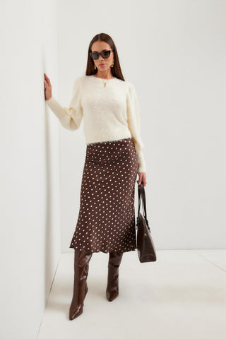 Mia Bias Midi Skirt