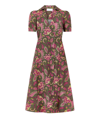 Clark Dress - Raspberry Garden