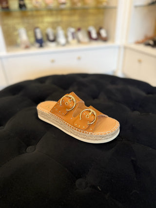 Candy Espadrille Slide - Tan